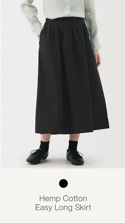 Shop Hemp Cotton Easy Long Skirt