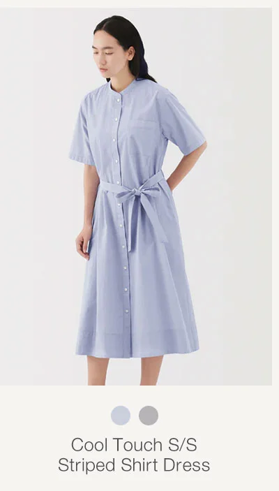 Shop Cool Touch S/S Striped Shirt Dress