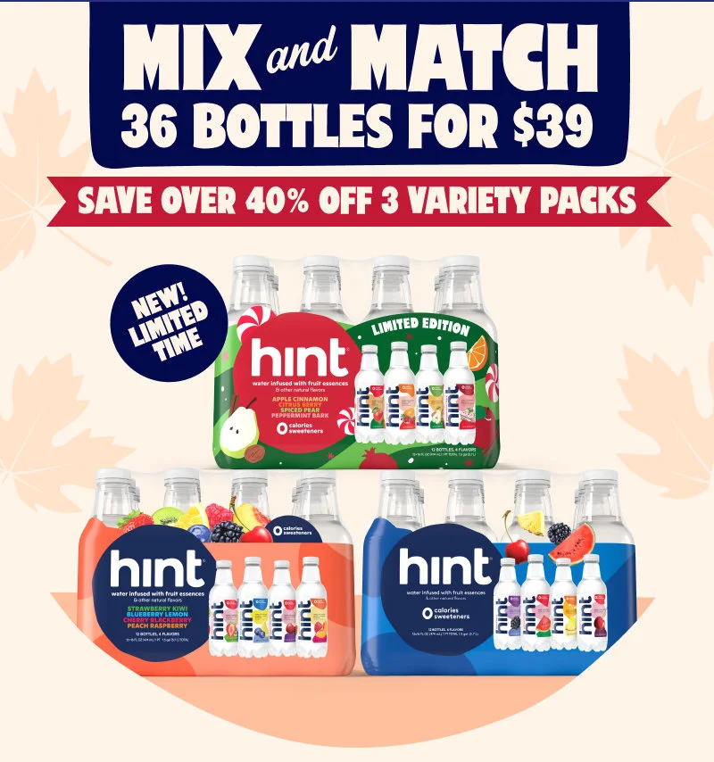 mix and match 36 bottles for $39 save over 40% off 3 variety packs