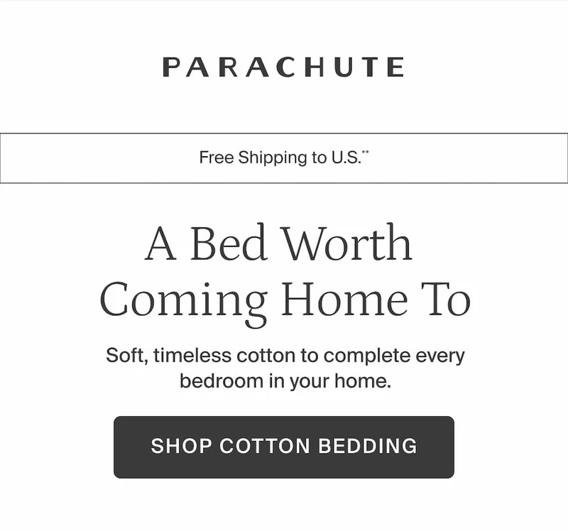 A bed worth coming home to. Shop cotton bedding.