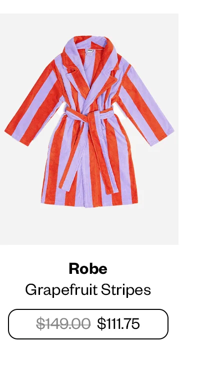 Robe - Grapefruit Stripes