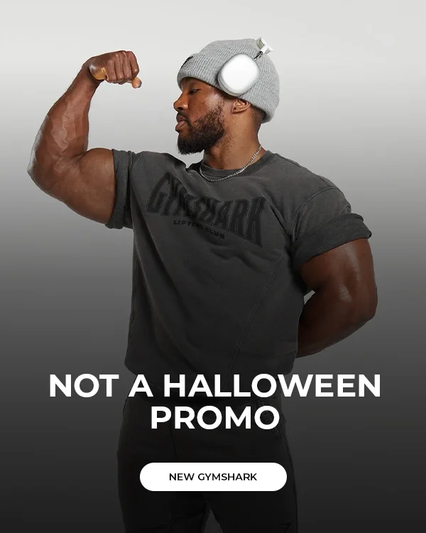 NOT A HALLOWEEN PROMO. NEW GYMSHARK.