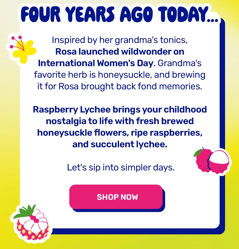 Shop Raspberry Lychee this International Women's Day