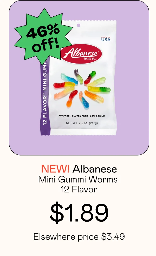 Mini Gummi Worms 12 Flavor