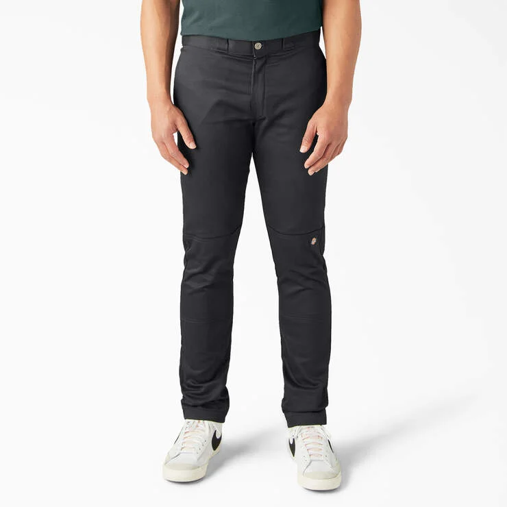 Skinny Fit Double Knee Work Pants