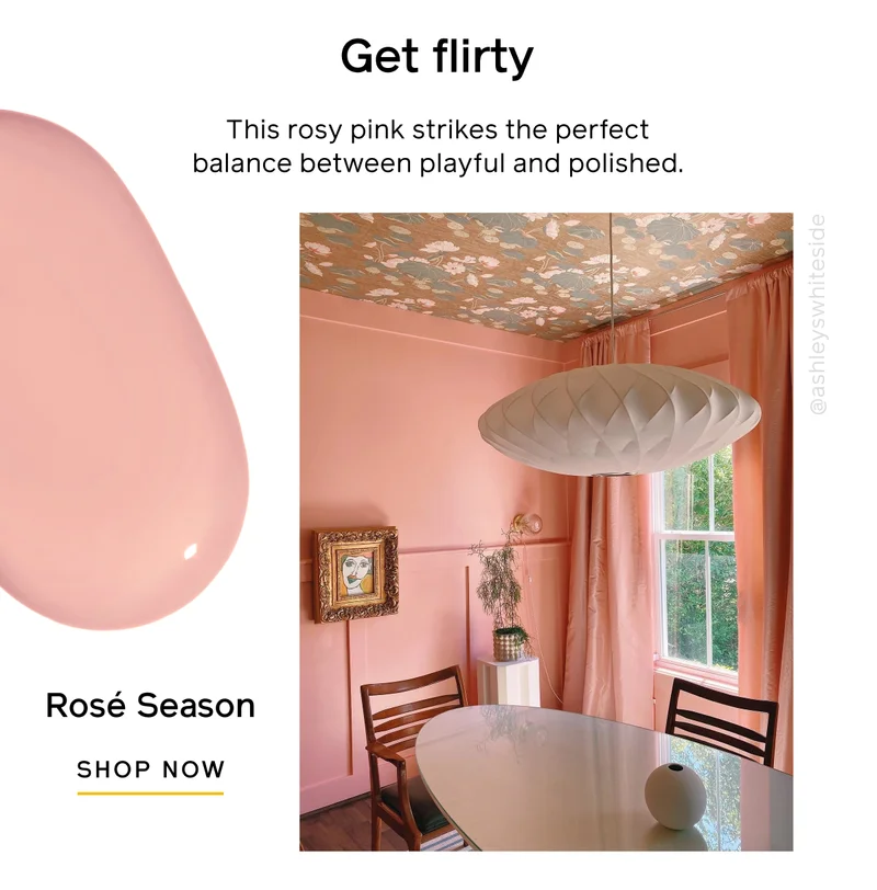 Get flirty. This rosy pink strikes the perfect balance between playful and polished. Rosé Season SHOP NOW