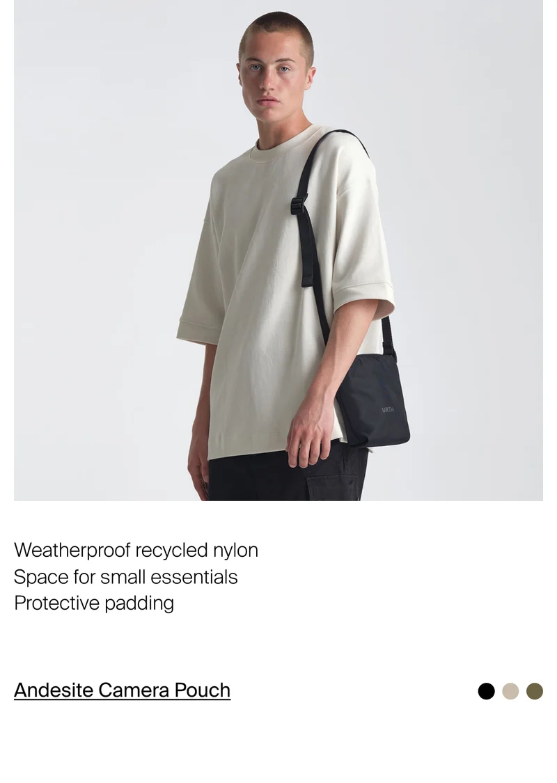 Andesite Camera Pouch - Shop now