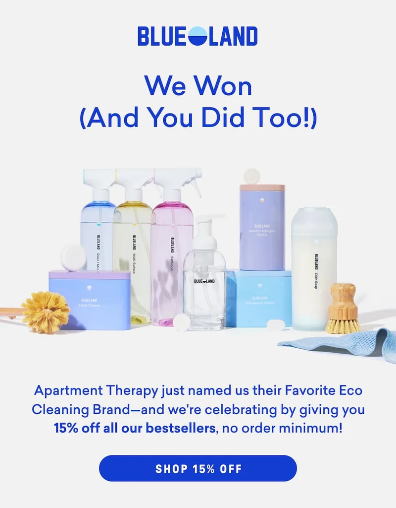 Celebrate our Apartment Therapy win with 15% off!