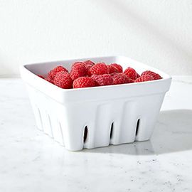 Berry Box White Colander