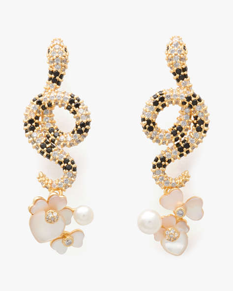 Shining Snake Statement Earrings