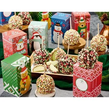 SH12/9 Mrs. Prindables (10) Large Holiday Apples with Gift Boxes