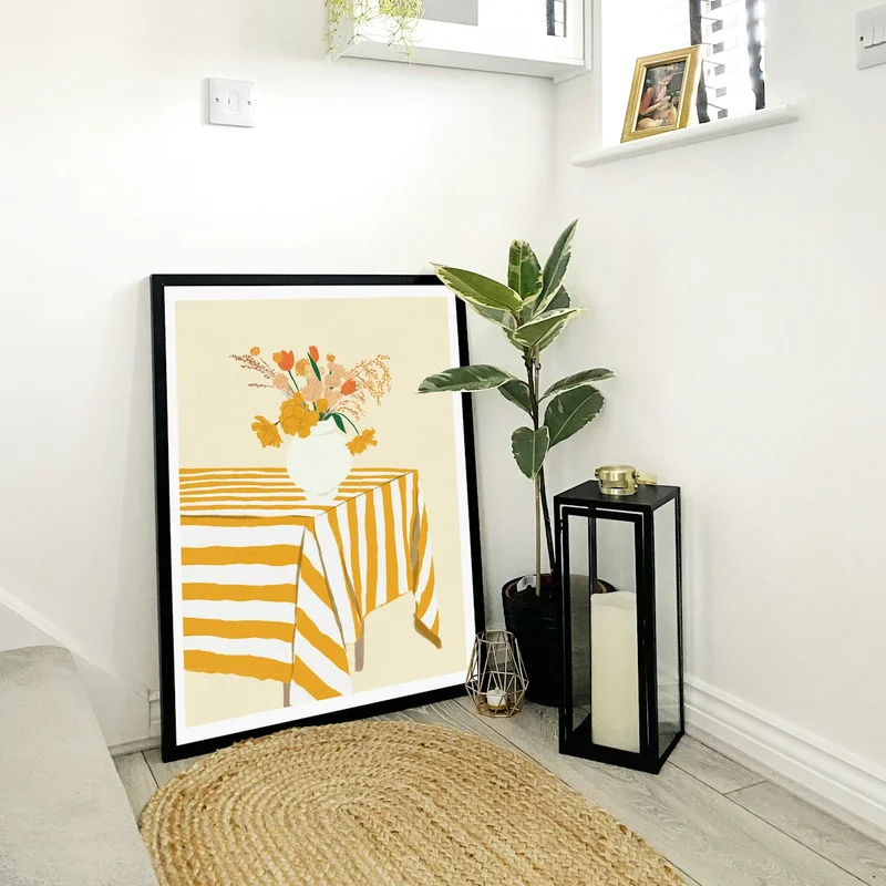 Image of Flowers On The Table Art Print