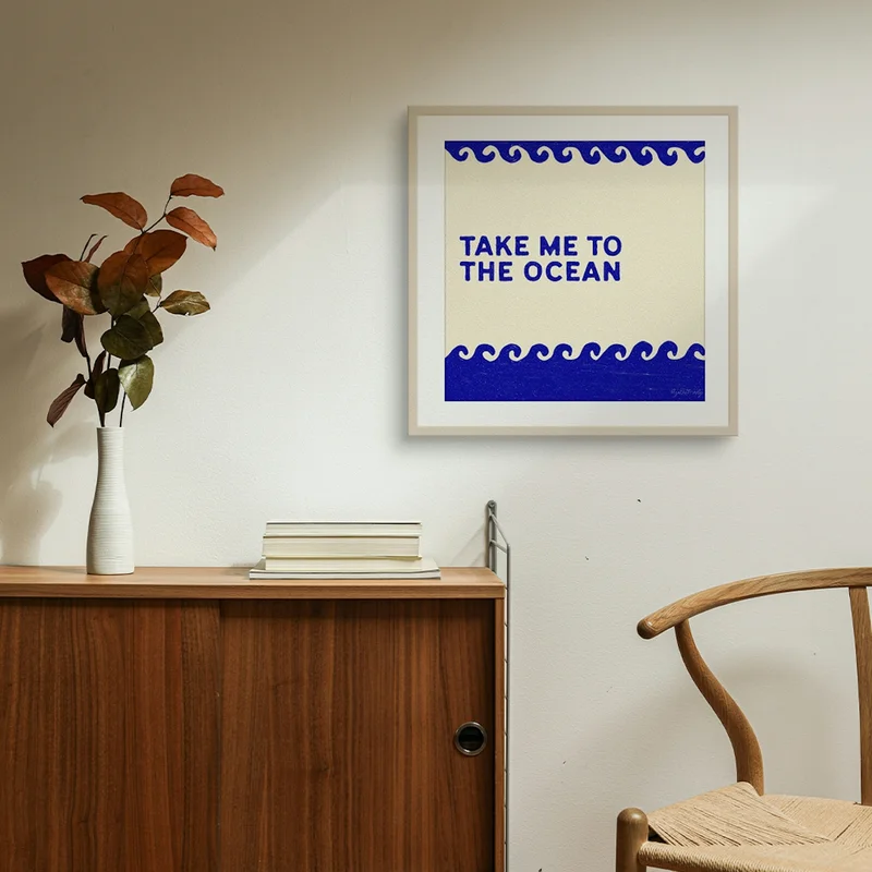 Image of Take Me To The Ocean Square Art Print