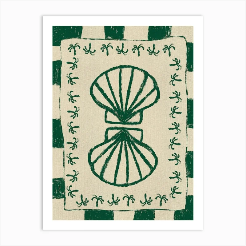 Image of Seashell Symphony Bathroom Art Print