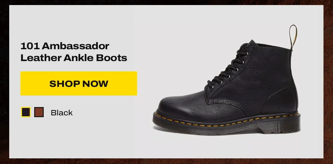 101 Ambassador Leather Ankle Boots Black