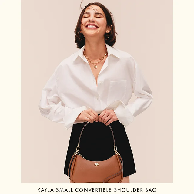 KAYLA SMALL CONVERTIBLE SHOULDER BAG