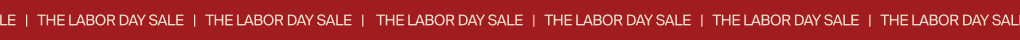 The Labor Day Sale