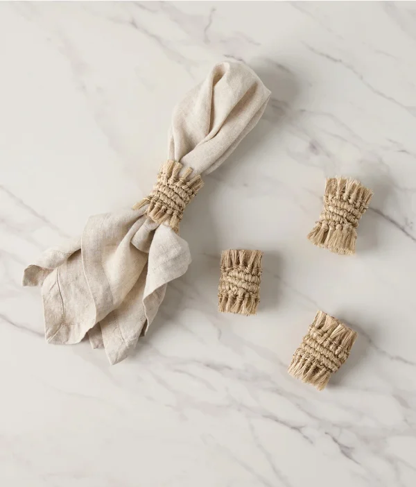 Shop Fique Fringe Napkin Rings