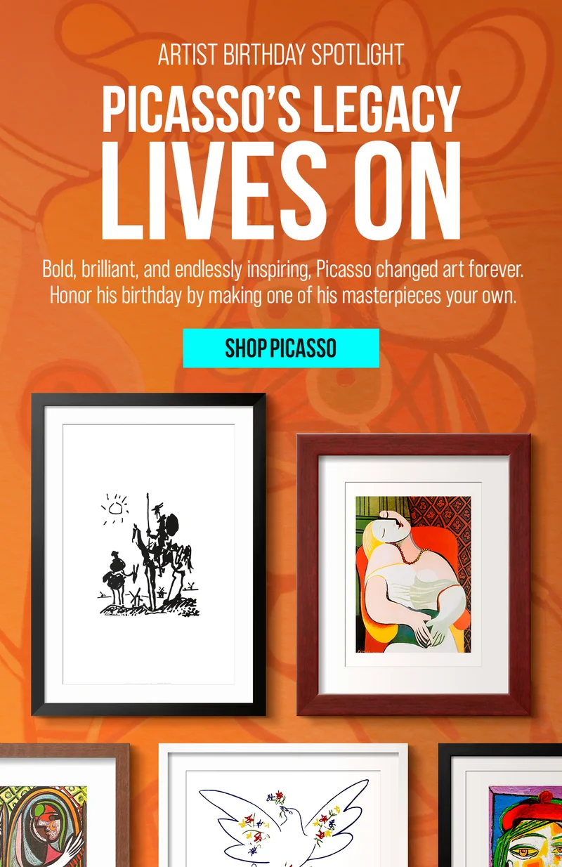 Artist Birthday Spotlight: Picasso’s Legacy Lives On - Bold, brilliant, and endlessly inspiring, Picasso changed art forever. Honor his birthday by making one of his masterpieces your own.