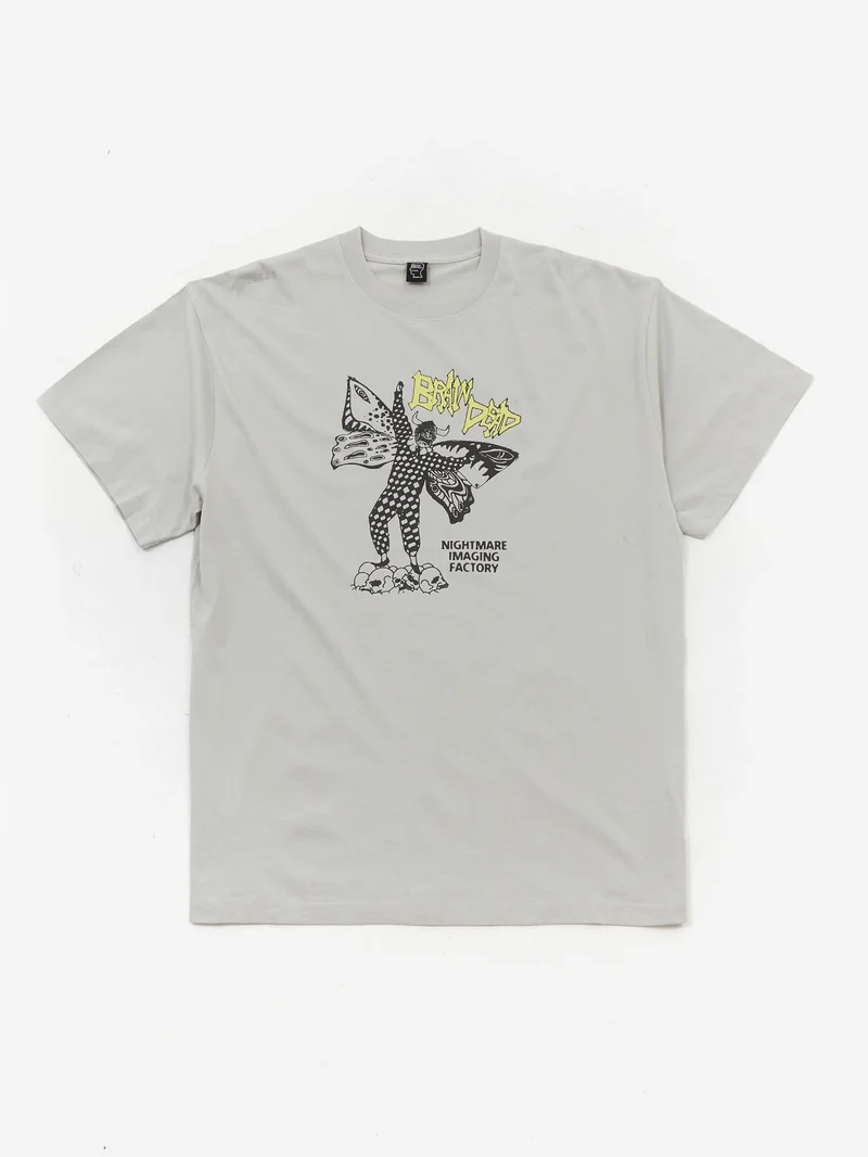 Image of Brain Dead Nightmare Factory Cement T-Shirt - Cement