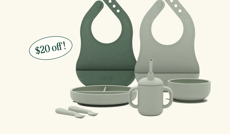 First Bites Full Kit. A bundle of feeding  essentials for starting solids, in style. Shop Now