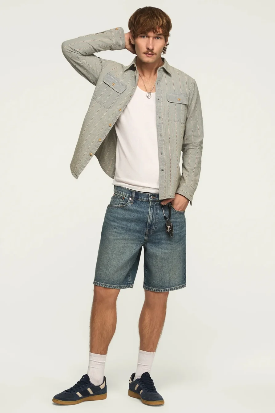 Image of Lucky Brand Loose Short - Men's Shorts Denim Jean in Exozone