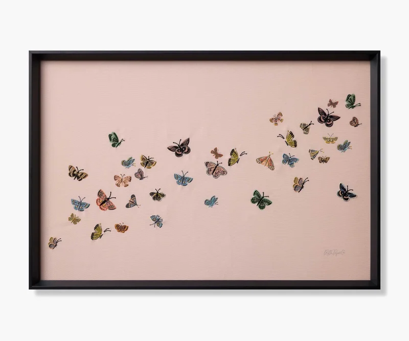 Image of Butterflies Framed Wall Art