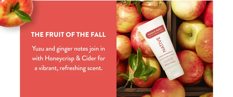 THE FRUIT OF THE FALL | Yuzu and ginger notes join in with Honeycrisp & Cider for a vibrant, refreshing scent.