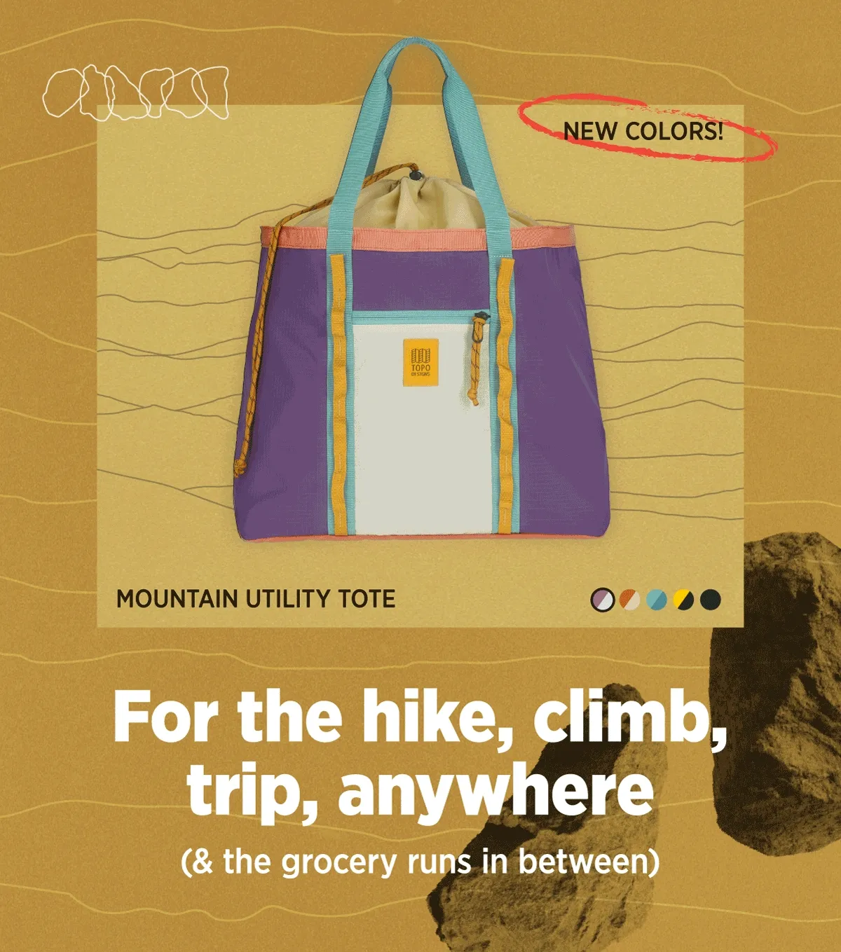 Mountain Utility Tote - New Colors