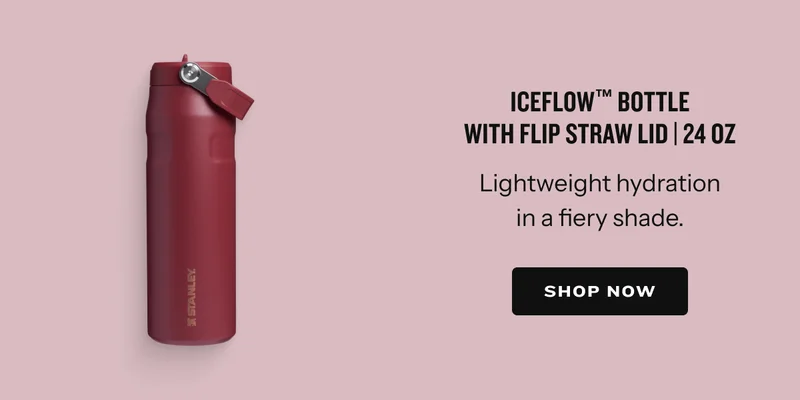 IceFlow Bottle With Flip Straw Lid | 24 OZ