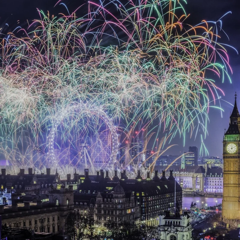 Fireworks over London