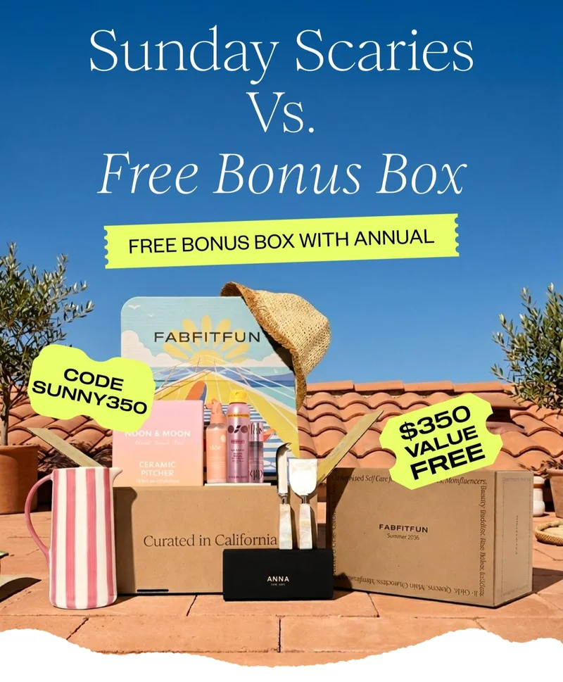 Sunday Scaries Vs. Free Bonus Box | FREE BONUS BOX WITH ANNUAL