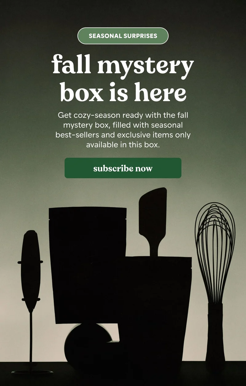 fall mystery box is here. subscribe now.
