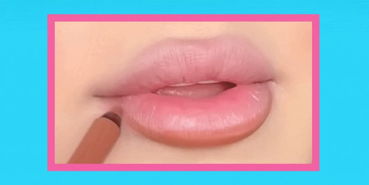 GIF image of a lip liner