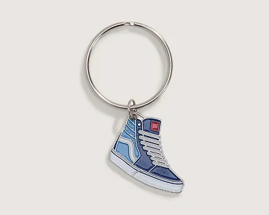 Waffle Shop Blue Block Sk8-Hi Keychain