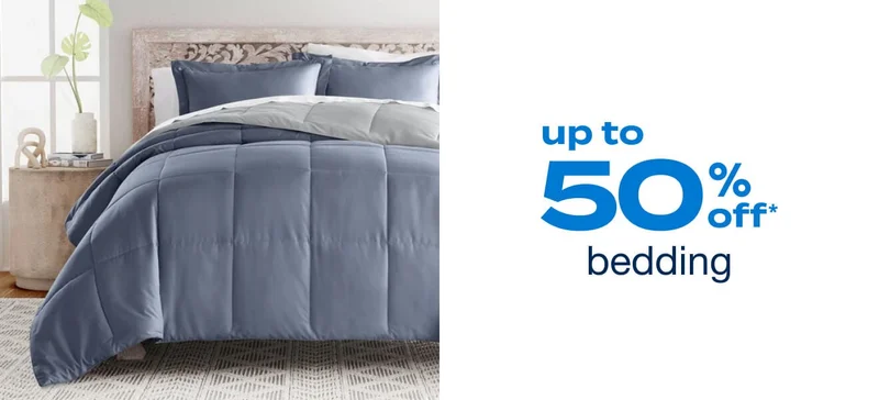 Up to 50% Off Bedding