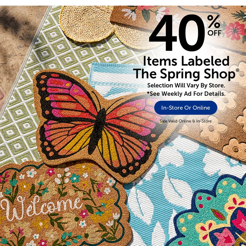 40% Off Items Labeled The Spring Shop® - Selection Will Vary By Store