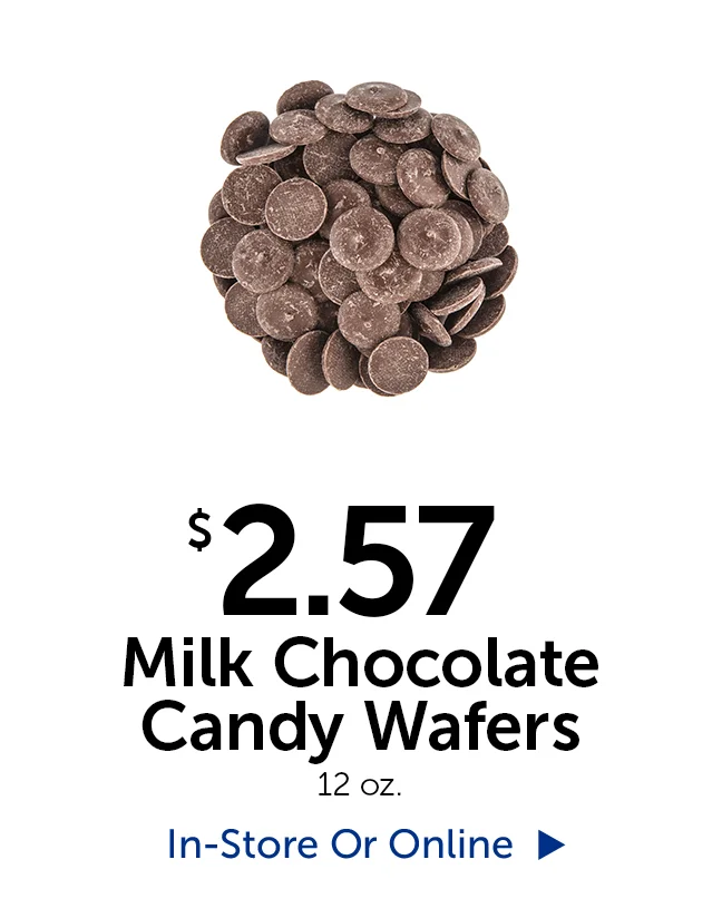 $2.57 Milk Chocolate Candy Wafers - 12 oz.