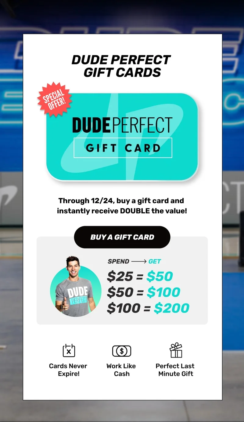 BOGO Gift Cards: Spend $25, get $50! Spend $50, get $100! Spend $100, get $200!