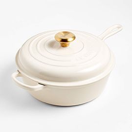 le creuset 3.75 qt cream signature cassadou