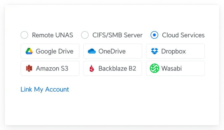 Expanded Cloud Storage Options
