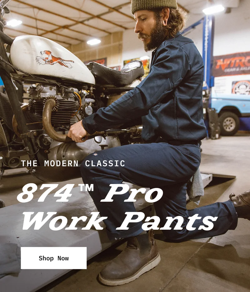 THE MODERN CLASSIC: 874™ Pro Work Pants. Shop Now.