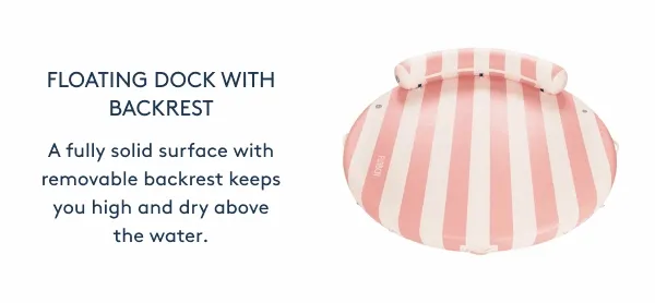 Shop - Floating Dock with Backrest