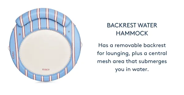 Shop - Backrest Water Hammock