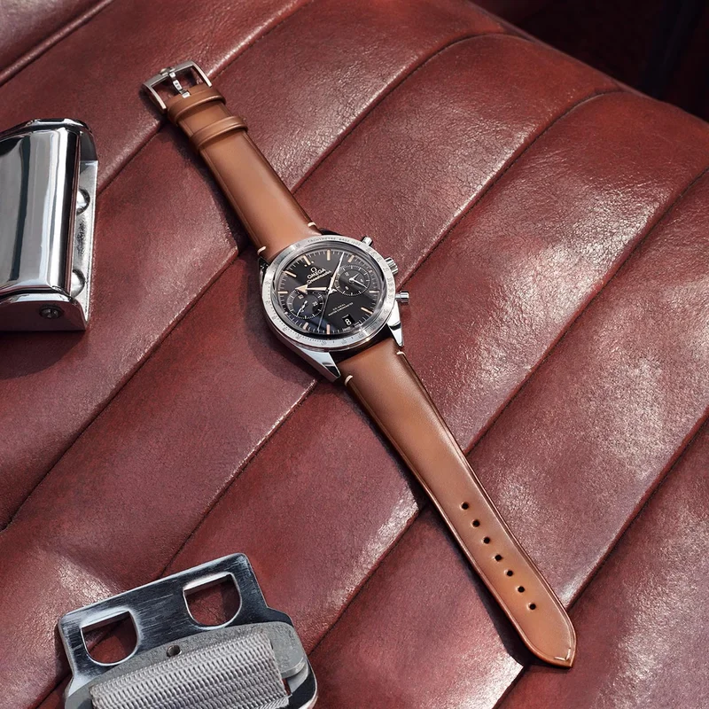 Speedmaster '57 on leather strap