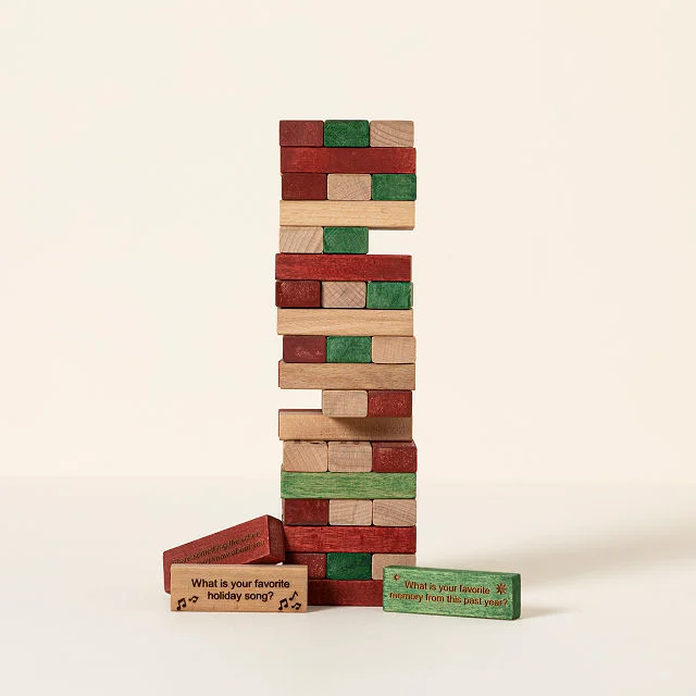 Custom Family Christmas Block Game