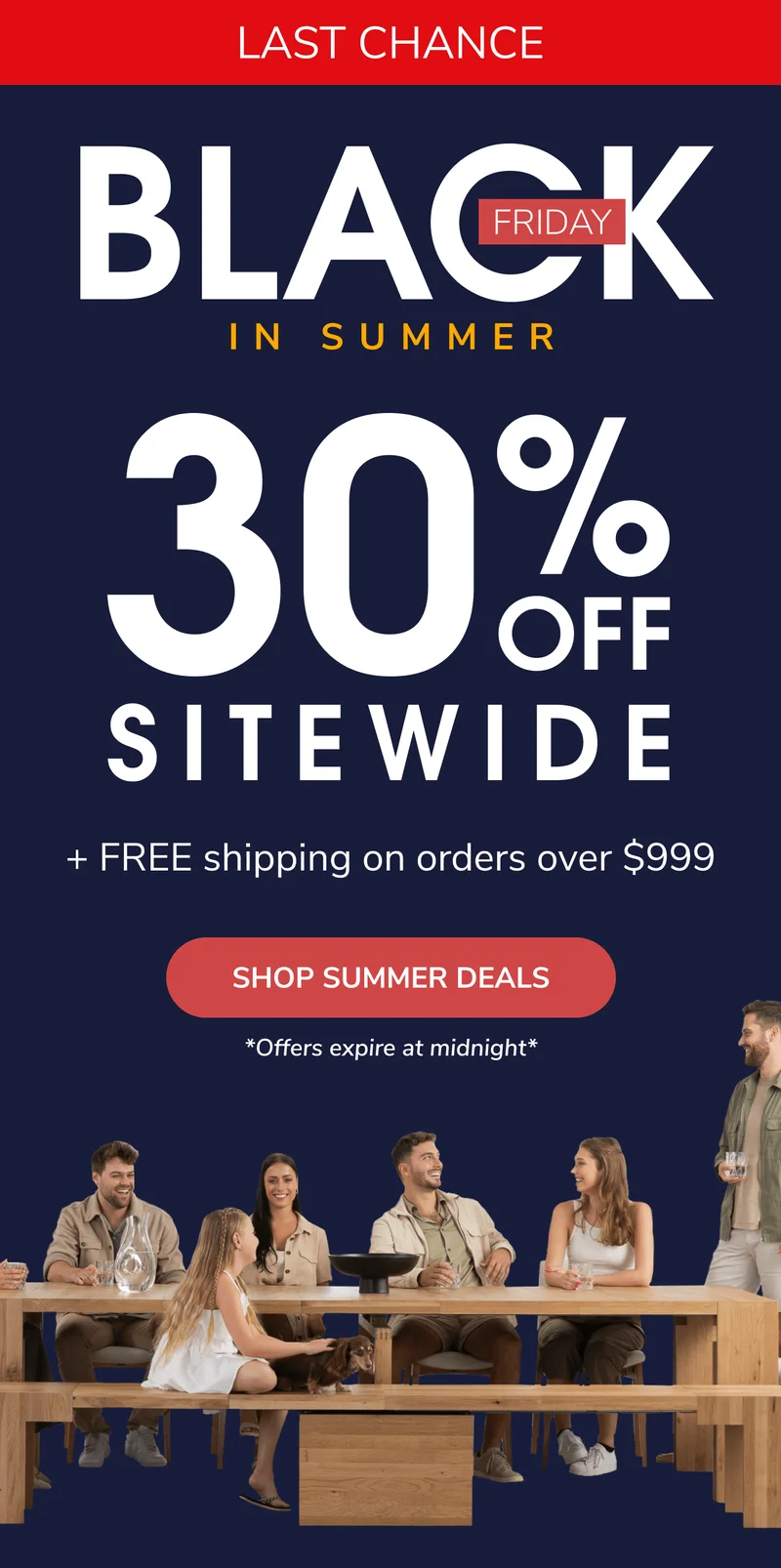 Last Chance For 30% OFF + FREE Shipping
