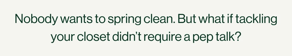 NOBODY WANTS TO SPRING CLEAN