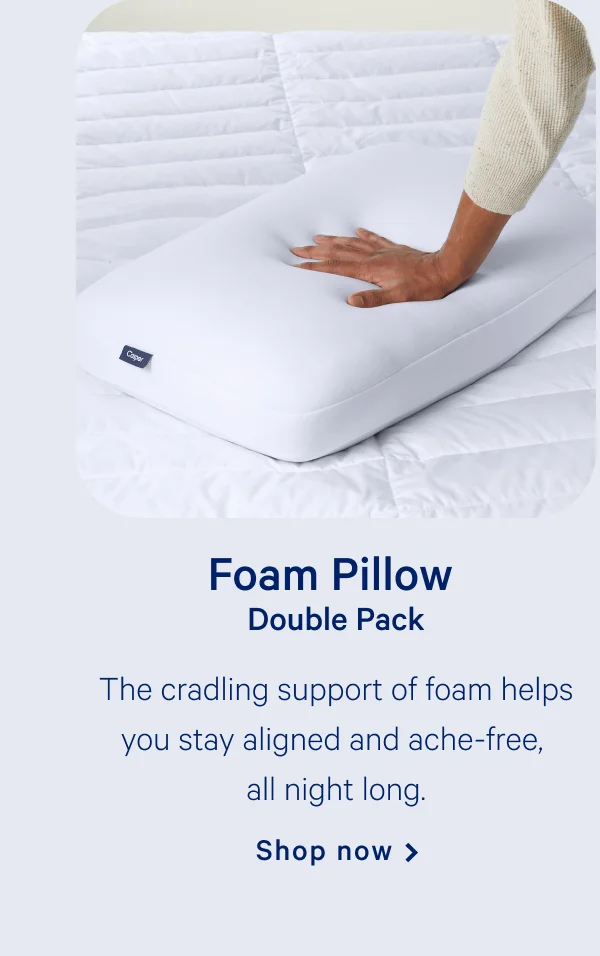 Foam Pillow Double Pack >> Shop now >>
