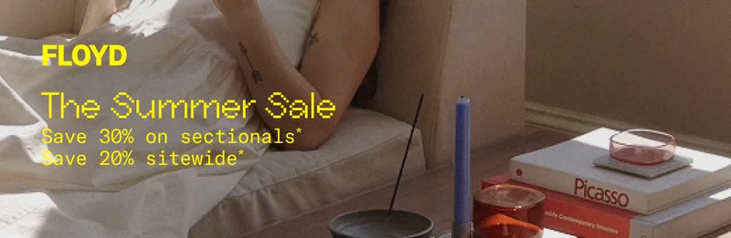 Floyd: Save 30% on sectionals and 20% sitewide during The Summer Sale